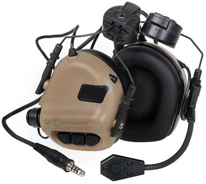 Активні захисні навушники Earmor M32H MOD4 (CB) Coyote Brown (EM-M32H-Mod3-CB) - зображення 1
