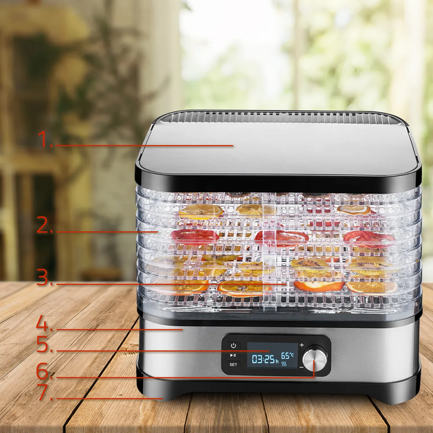 Сушилка для овощей, фруктов, грибов Maltec PerfectDry450W - изображение 6