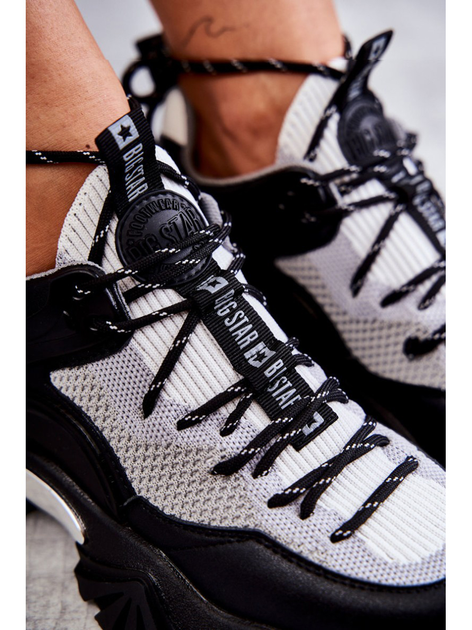 Sneakersy damskie Big Star KK274053 36 Szary/Czarny (5900714533496) - obraz 6