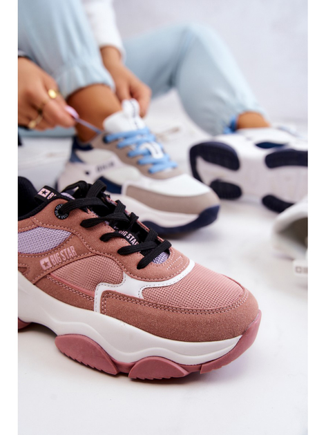 Sneakersy damskie Big Star JJ274577 36 Różowe (5900714494148) - obraz 7