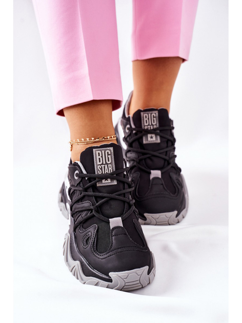 Sneakersy damskie Big Star II274089 37 Czarne (5900714407728) - obraz 6