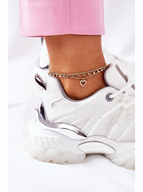 Sneakersy damskie na wysokiej platformie Big Star II274088 40 Białe (5900714407810) - obraz 4