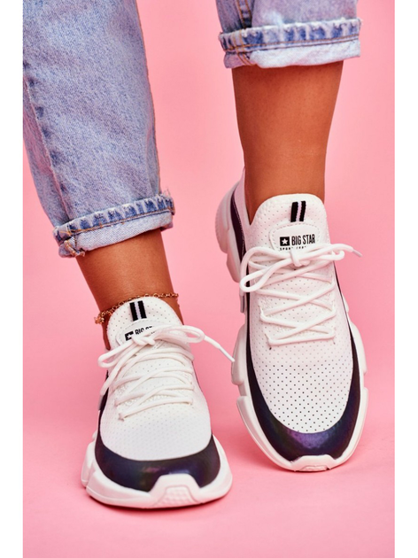 Sneakersy damskie Big Star FF274A052 38 Białe (5900714202293) - obraz 5