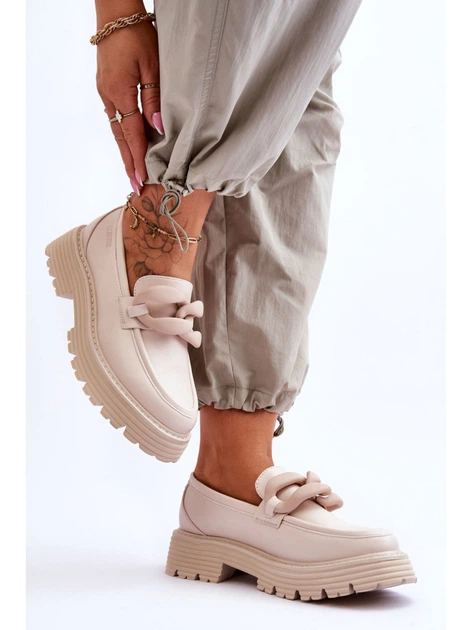 Loafersy damskie Big Star LL274581 39 Beżowe (5900714633288) - obraz 3