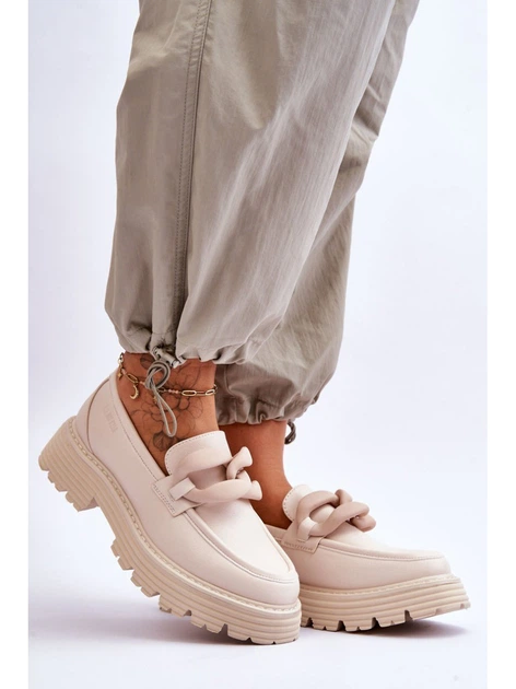 Loafersy damskie Big Star LL274581 39 Beżowe (5900714633288) - obraz 4