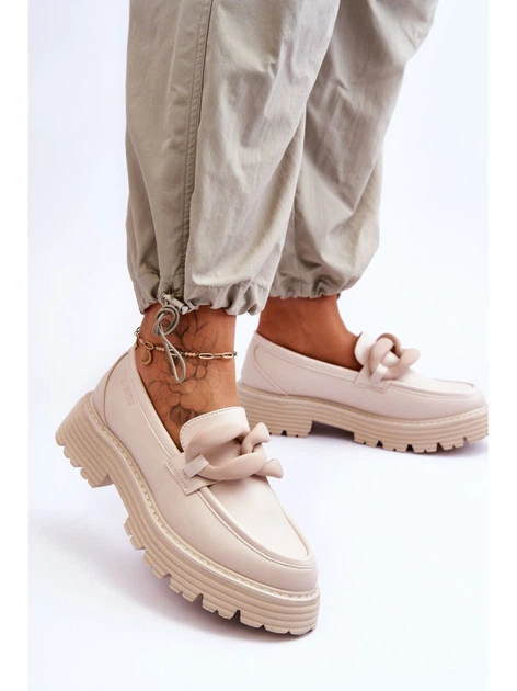 Loafersy damskie Big Star LL274581 39 Beżowe (5900714633288) - obraz 6