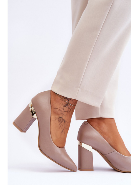 Półbuty damskie Lewski Shoes 3117 42 Beżowe (3099269147172) - obraz 6