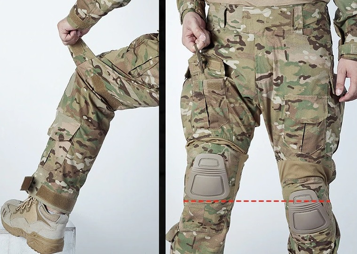 Тактические штаны IDOGEAR Gen3 Combat v2 размер XXL мультикам с наколенниками - изображение 2