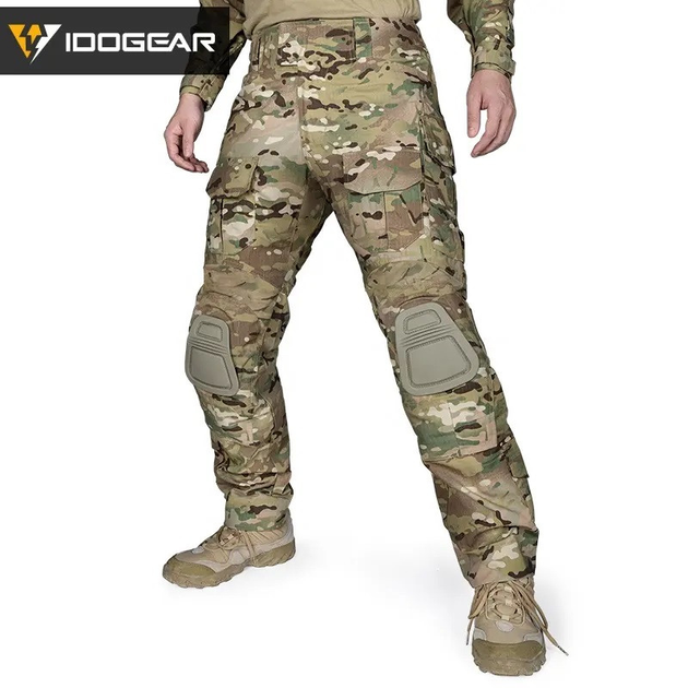 Тактические штаны IDOGEAR Gen3 Combat v2 лето размер XL мультикам с наколенниками - изображение 1