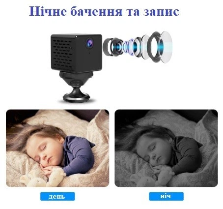 IP Миникамера CB73 удаленный просмотр WiFi датчик движения ночная запись - Фото 6 IP Миникамера CB73 удаленный просмотр WiFi датчик движения ночная запись - изображение 6