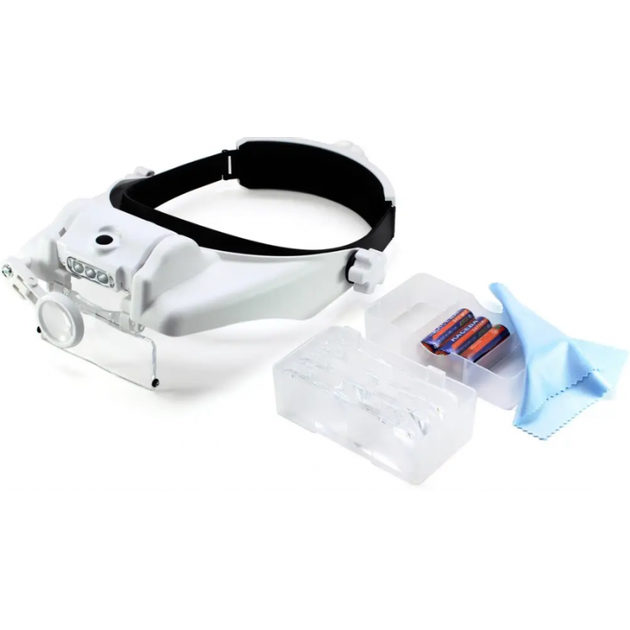Бінокулярні окуляри з підсвічуванням Magnifier MG 81000G повів. - 1X-3.5х з Led Комплект змінних лінз 5 шт (IM50052) - Фото 7 Бінокулярні окуляри з підсвічуванням Magnifier MG 81000G повів. - 1X-3.5х з Led Комплект змінних лінз 5 шт (IM50052) - зображення 7
