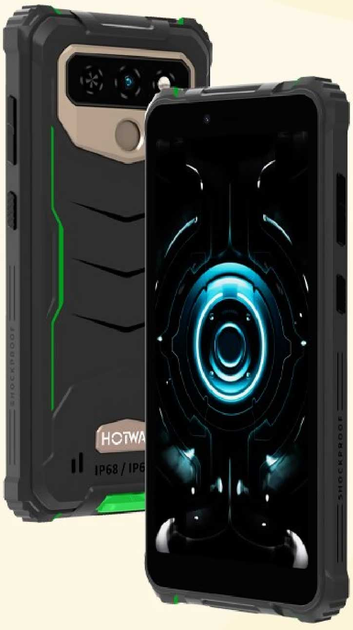 Мобильный защищенный смартфон Hotwav T5 Max (4+64Gb, 6050mAh) Green ...