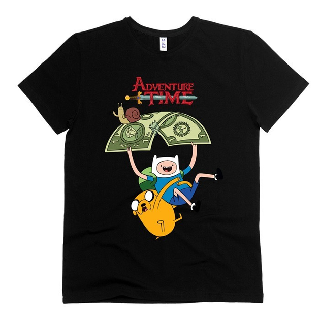 Футболка EPIC мужская Время приключений (Adventure Time) черная размер ...