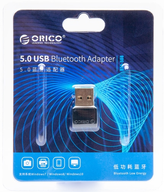 Adapter Orico Bluetooth 5.0 USB-A czarny (BTA-508-BK-BP) - obraz 5
