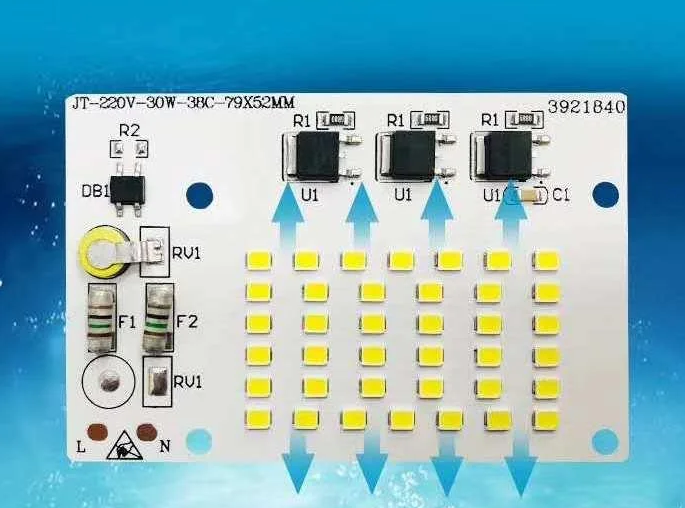 Светодиодная матрица 100W 220V (встроенный драйвер) 6000К холодный белый - изображение 2