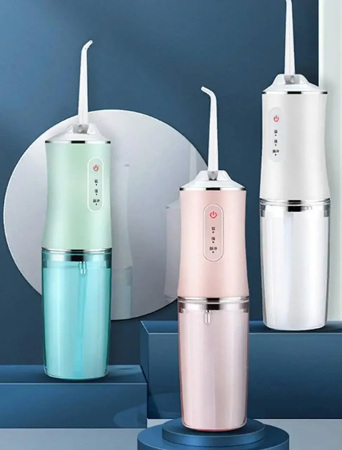 Ирригатор для чистки зубов и полости рта портативный USB 4 насадки ...