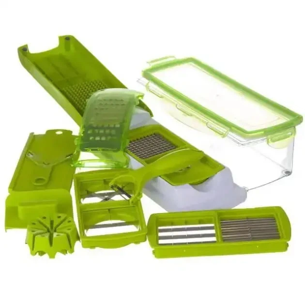 Багатофункціональна овочерізка Nicer Dicer Plus терка мультислайсер прес для нарізки подрібнювач овочів - Фото 5 Багатофункціональна овочерізка Nicer Dicer Plus терка мультислайсер прес для нарізки подрібнювач овочів - зображення 5