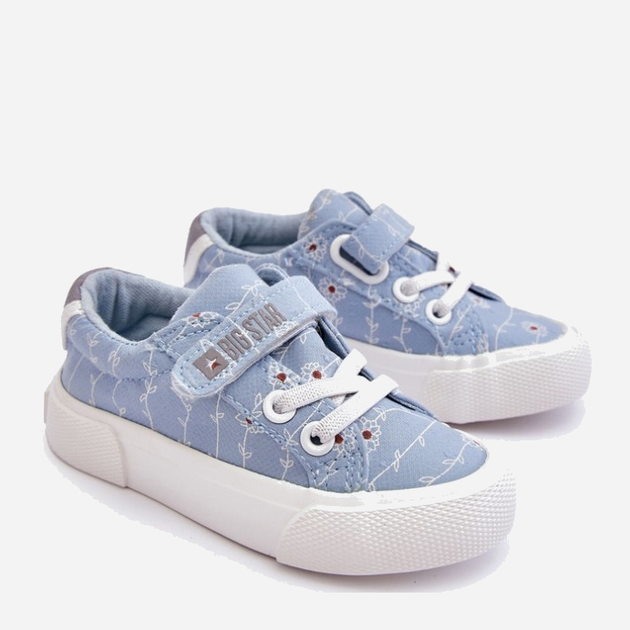 Дитячі кеди для дівчинки Big Star JJ374101 22 Блакитні (5900714489977) - зображення 3
