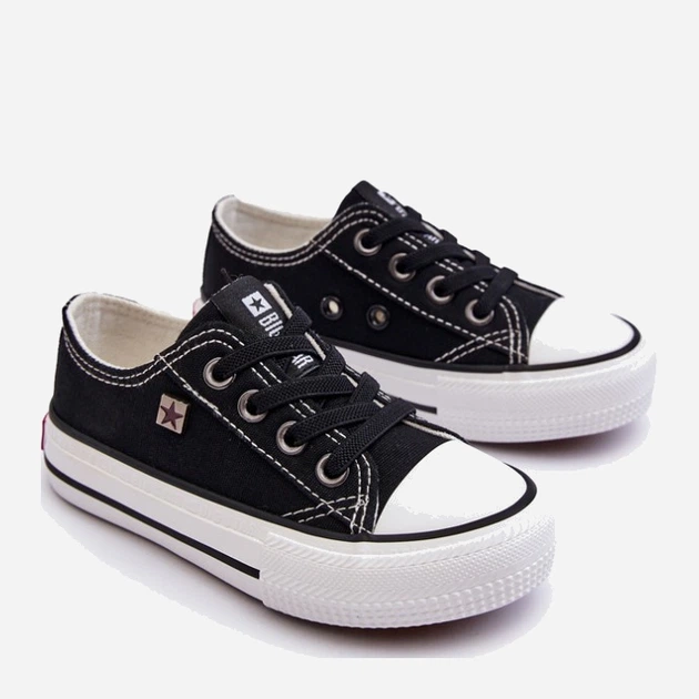 Дитячі кеди для дівчинки Big Star DD374163 30 Чорні (5900714303969) - зображення 3