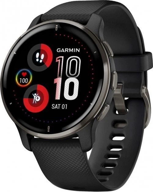 Смарт годинник Garmin Venu 2 Slate Stainless Steel Bezel with