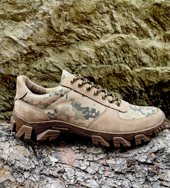 Тактичні кросівки весна/літо, Армійські кросівки, піксель полегшений, колір пісочний, розмір 38 (105007-38) - зображення 2