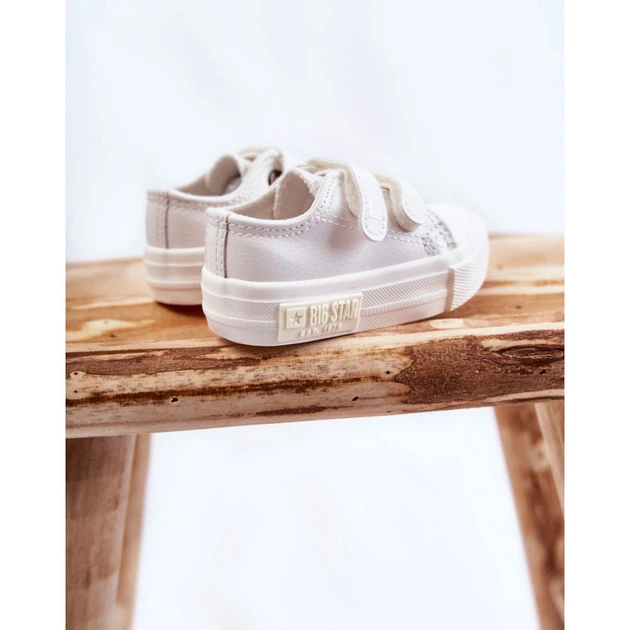 Trampki chłopięce na rzepy Big Star KK374091 19 Białe (5900714540746) - obraz 5