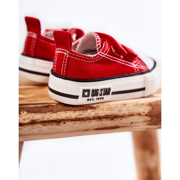 Trampki chłopięce na rzepy Big Star KK374076 17 Czerwone (5900714539870) - obraz 5