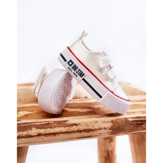 Trampki chłopięce na rzepy Big Star KK374085 27 Białe (5900714540425) - obraz 4