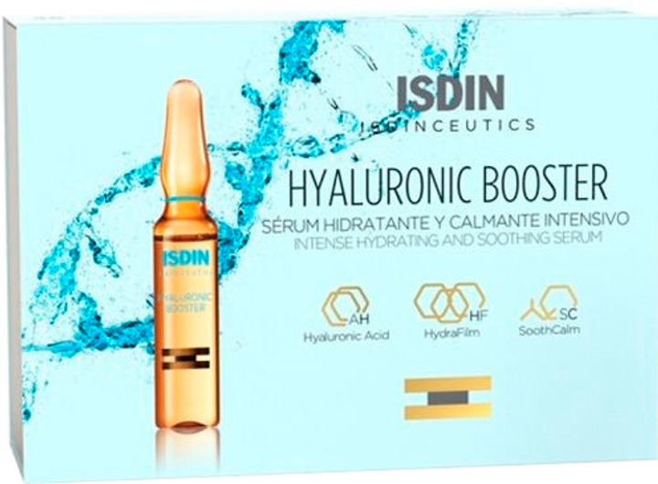 Serum do twarzy Isdin Hyaluronic Booster 10 Ampoules (8429420190597) - obraz 1