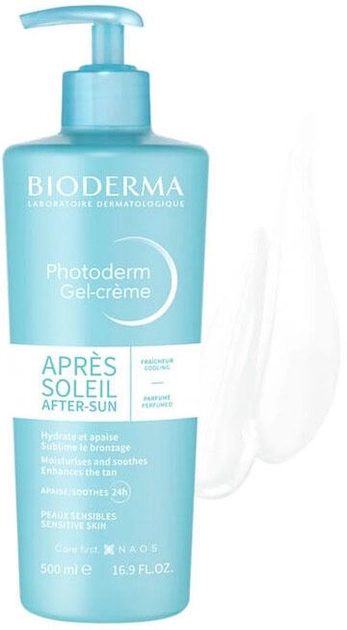 Заспокійливий крем-гель після засмаги Bioderma Photoderm After Sun Gel-Cream Sensitive Skin 500 мл (3701129803837) - зображення 1