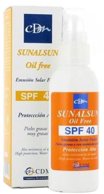 Krem przeciwsłoneczny CDM Sunalsun Oil Free Proteccion Alta SPF40 75ml (8470001571007) - obraz 1
