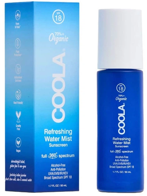 Солнцезащитный спрей Coola Full Spectrum 360 Refreshing Water Mist Organic Face Sunscreen SPF15 50 мл (850008614385) - Фото 1 Солнцезащитный спрей Coola Full Spectrum 360 Refreshing Water Mist Organic Face Sunscreen SPF15 50 мл (850008614385) - изображение 1