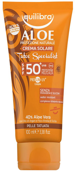 Сонцезахисний крем Equilibra Sun Tatoo SPF50 100 мл (8000137015634) - зображення 1