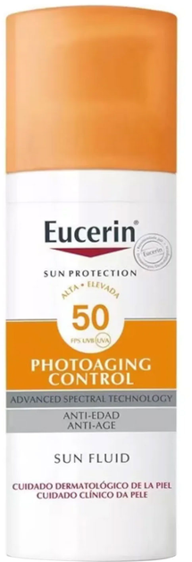 Fluid przeciwsłoneczny przeciwstarzeniowy Eucerin Sun Fluid Anti Age SPF50 50 ml (4005800145193) - obraz 1