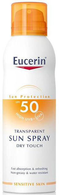 Сонцезахисний спрей Eucerin Sun Spray Dry Touch SPF50 200 мл (4005800126529) - зображення 1