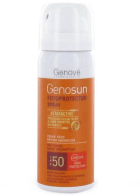 Спрей з фотозахисними засобами для шкіри Genove Genosun Spray SPF50 30 мл (8423372801310) - зображення 1