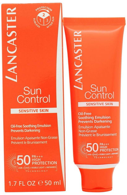 Krem przeciwsłoneczny Lancaster Sun Control Sensitive Skin SPF50 50 ml (3607340846571) - obraz 1