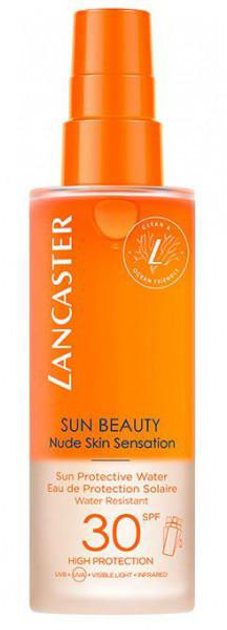 Сонцезахисний спрей Lancaster Lan Cos Sun Beauty Protective Water Agua SPF50 150 мл (3616302022533) - зображення 1