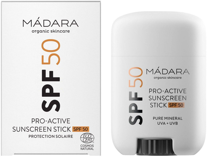 Krem przeciwsłoneczny Madara Madara Pro-Active Sunscreen Barra SPF50 18 g (4752223008122) - obraz 1