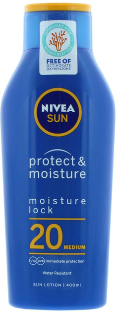 Balsam do opalania Nivea Sun Moisturising Sun Lotion SPF20 400 ml (4005808407958) - obraz 1