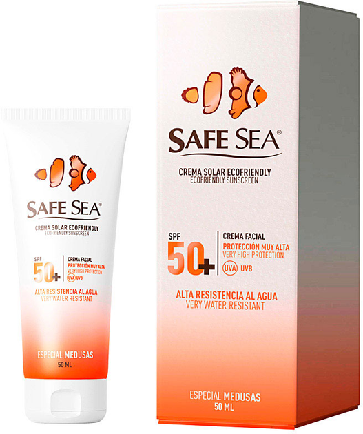 Krem przeciwsłoneczny do skóry bardzo wrażliwej Safe Sea Ecofriendly Sunscreen Face SPF50+ 50 ml (7290006761903) - obraz 1