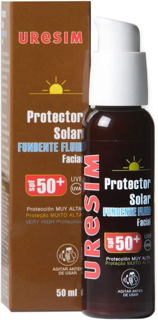Emulsja do ciała z ochroną przeciwsłoneczną Uresim Sunscreen Fundente Fluid Facial SPF50 50 ml (8437001806331) - obraz 1