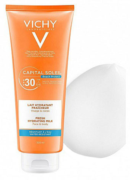 Сонцезахисний лосьйон Vichy Ideal Soleil Fresh Hydroting Milk SPF30 200 мл (3337875648523) - зображення 1