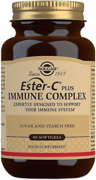 Комплекс вітамінів та мінералів Solgar Ester-C Plus Immune 60 капсул (33984007437) - зображення 1