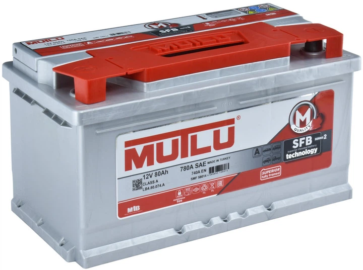 Акумулятор Mutlu Silver SFB S2 80 А/год 780 A R+ (-/+) (LB4.80.074.A.M) - зображення 2