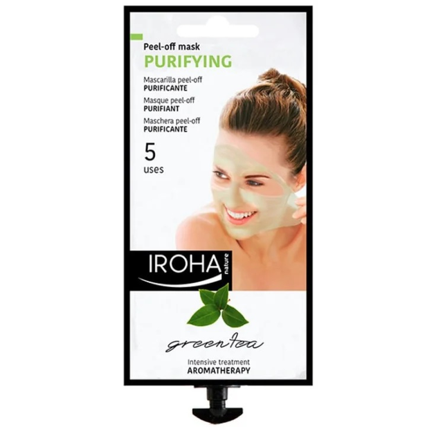 Maska do twarzy Iroha Nature Purifying Peel Off Green Tea 5 Uses 25 ml (8436036430337) - obraz 1