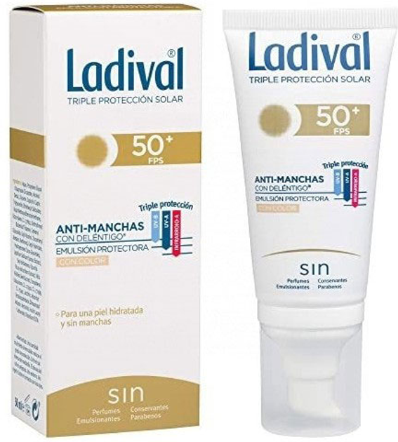 Антипігментний тональний крем Ladival Anti-Blemish With Colour SPF50+ 50 мл (8470001862525) - зображення 1