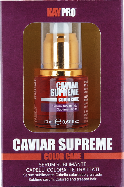 Сыворотка с икрой для окрашенных волос KayPro Caviar Supreme Color Care Sublime Serum , 20 мл - Фото 1 Сыворотка с икрой для окрашенных волос KayPro Caviar Supreme Color Care Sublime Serum , 20 мл - изображение 1