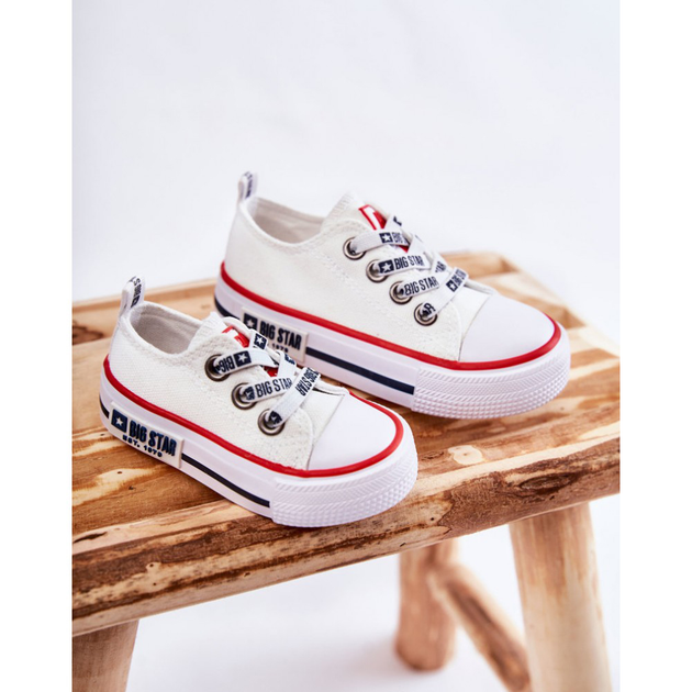 Дитячі кеди для дівчинки Big Star KK374068 27 Білі (5900714538989) - зображення 5