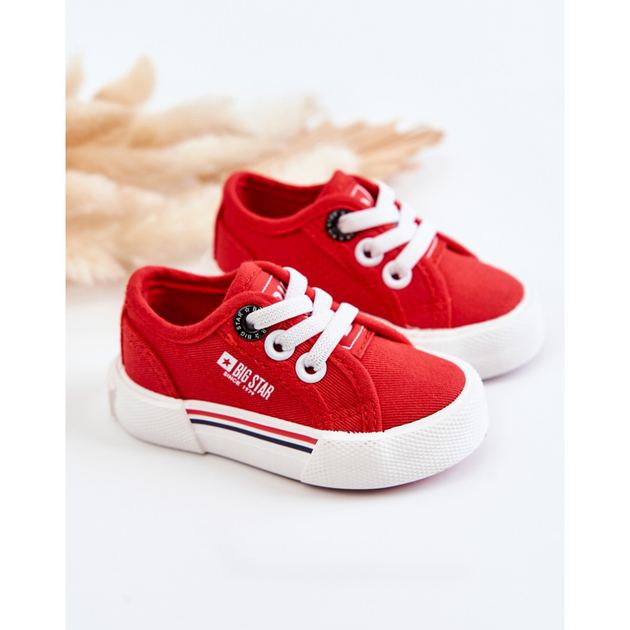 Дитячі кеди для хлопчика Big Star JJ374162 17 Червоні (5900714452506) - зображення 4